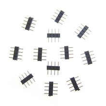 10 шт двойной 4pin для LED SMD RGB 5050 3528 полосы DIY светодиодный разъем RGB 4 контакта иглы мужской Тип