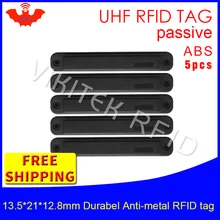 UHF RFID металлическая бирка 915 МГц 868 EPC H3 13,5*21*12,8 мм 5 шт. Прочный ABS хранения клетки смарт-карты пассивные RFID теги
