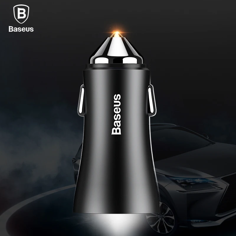 

CAFELE original binding Car Charger Dual USB output 3.4A fast charging Mobile Phone Car Cigar Lighter DC 12-24V Phone Charger