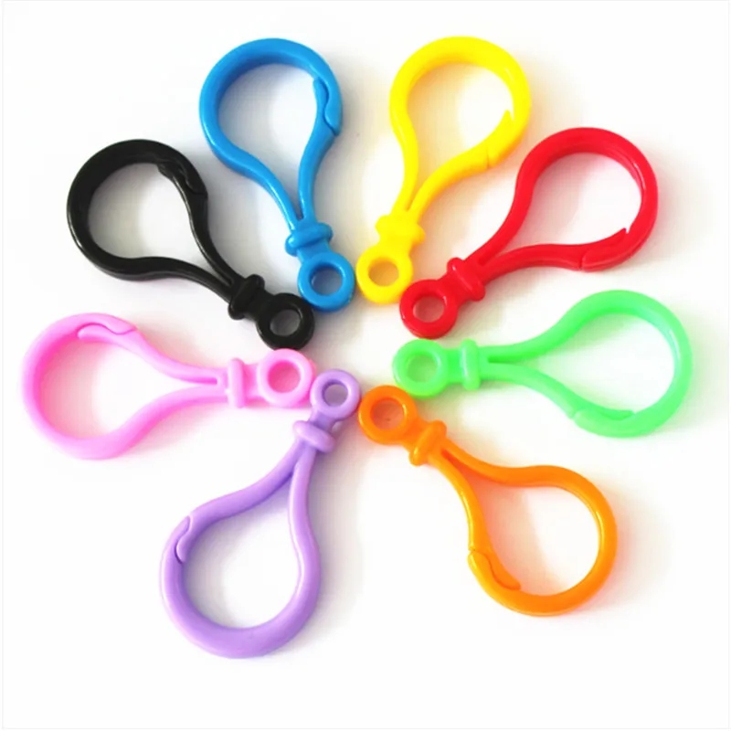 

1000pcs Plastic Colorful buckle Snap hook Lobster Clasp DIY Needlework Luggage Sewing handmade Bag purse toy doll tool