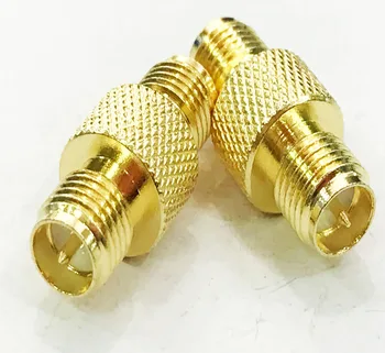 

100pcs Round RP-SMA Female to RP-SMA Female Jack Straight RF Adapter Connector