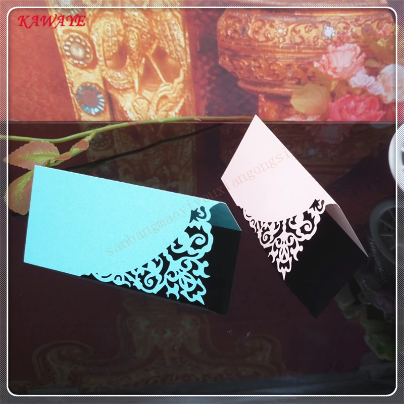  100 Pcs Guests Name Place Invitation Table Card Wedding Favor Decoration Laser Cutting Party Table  - 32864638050