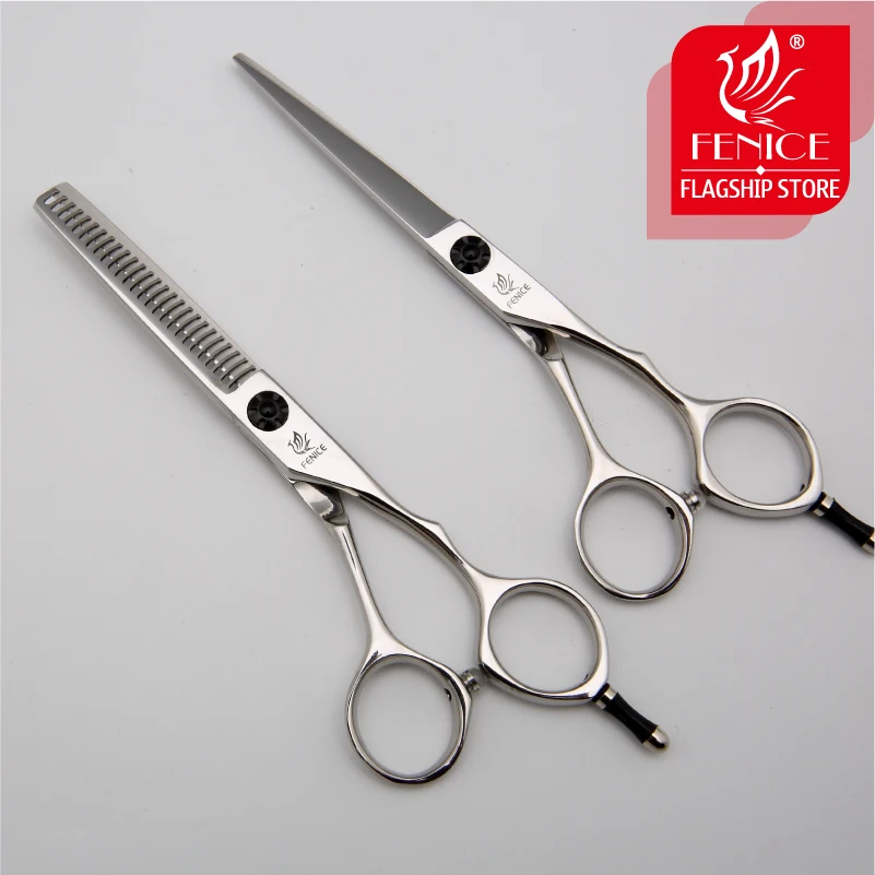 

Top quality hairdressing scissors set cutting and thinning shears perfect styling tools JP440C Fenice 5.75 inch