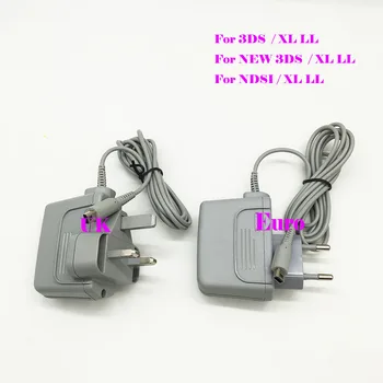 

10PCS Original EU UK Plug For NDSI XL LL Wall Charger Charging Lead for New 3DS XL LL AC Adapter