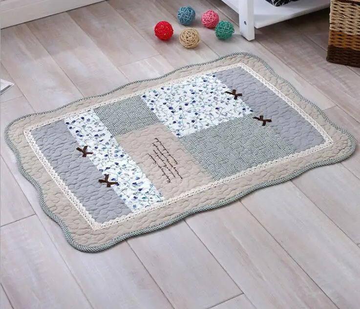 Design 4 50x135 см, стеганый хлопковый коврик в стиле пэчворк, противоскользящий напольный декоративный коврик, коврик для гостиной, спальни - Цвет: Design 4
