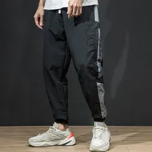 Мужские брюки карго, мужские уличные штаны джоггеры, черные спортивные штаны, мужские хип-хоп Осенние Брюки с карманами, комбинезоны# G30