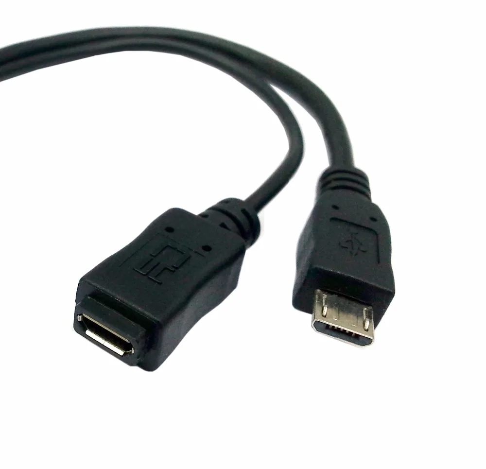 2 в 1 OTG Micro USB хост мощность Y сплиттер USB адаптер к Micro 5 Pin мужской женский кабель