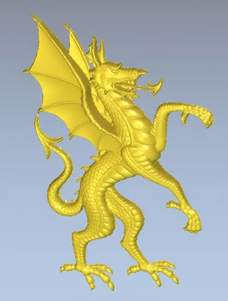 3d модель рельеф для ЧПУ в формате STL dragon_1|3d model relief|3d relief modelfor cnc |