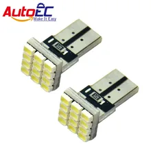 AutoEC 300X T10 w5w 12 smd led 194 168 501 W5W 1206 T15 158 168 192 193 194 2825 921 номерные знаки для мотоциклов светодиодные лампы белый 12 V# LB18