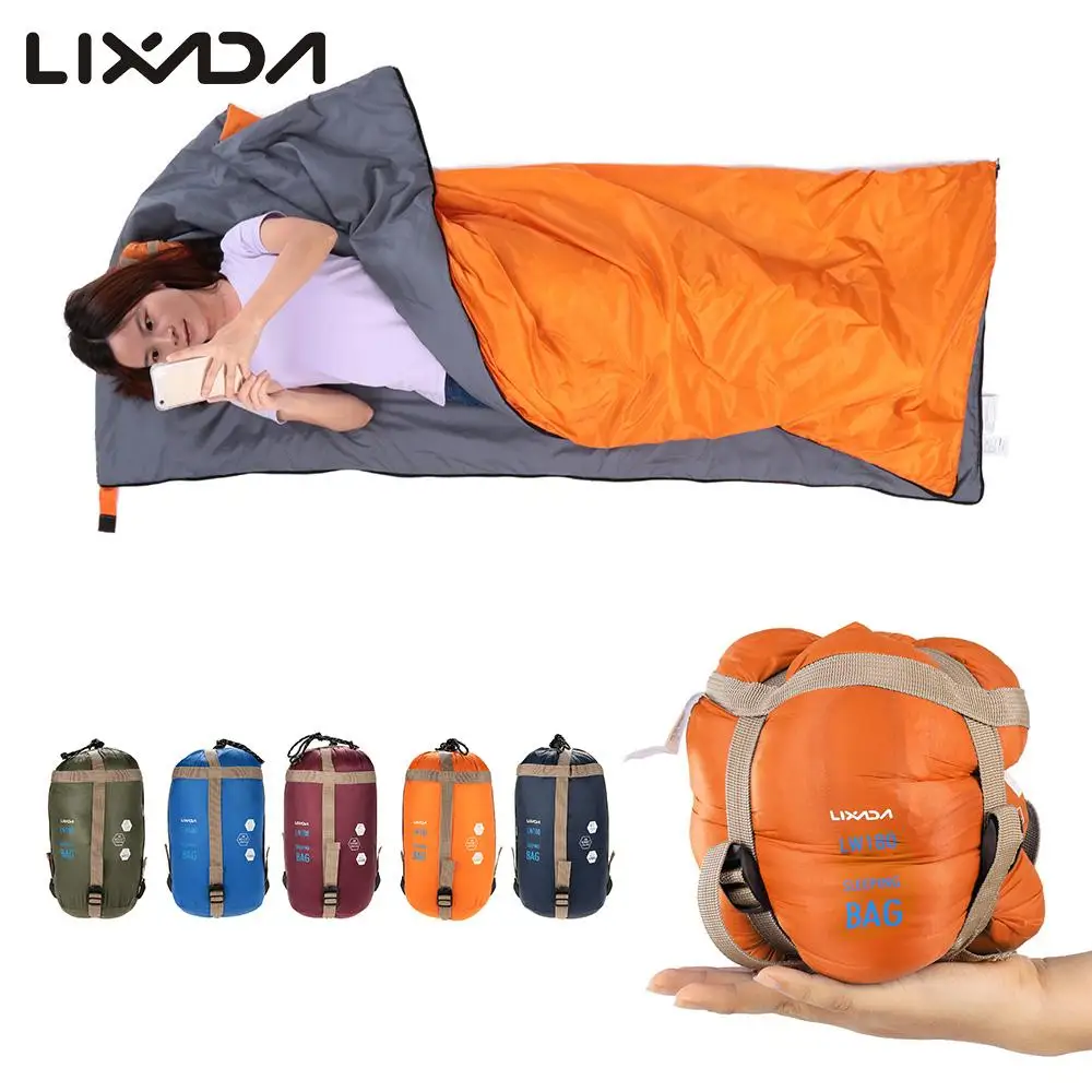 LIXADA Outdoor Envelope Sleeping Bag Mini Ultralight Multi function