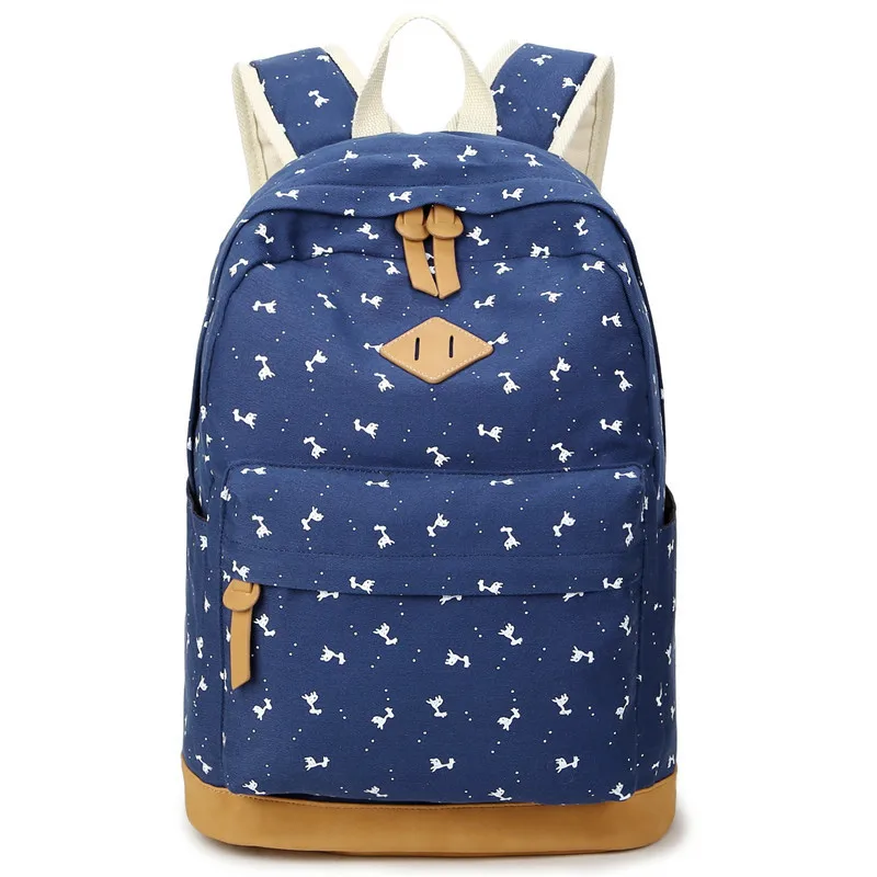 

QINRANGUIO Backpack Women Large Capacity School Bags for Teenage Girls Canvas Backpack School Mochila Feminina Women Backpack