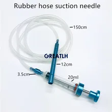 Титановый сплав из нержавеющей стали всасывающий насос ручка резиновый шланг всасывающий игольчатый конвертер