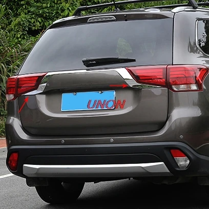 

For Mitsubishi Outlander 2016 2017 2018 Rear Light Strips ABS Chrome External Taillight Decoration Cover Trim Car Accessories