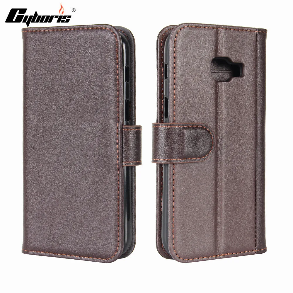 

CYBORIS for Samsung Galaxy A3 2017 / A5 2017 Case Genuine Real Cow Leather Case for Samsung A5 2017 Flip Cover Wallet Stand