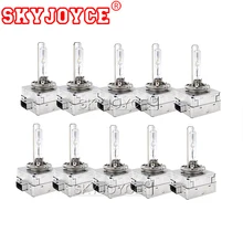 SKYJOYCE 10 шт. Премиум AC 55 Вт D1S HID ксеноновая D1S 6000K 4300K 5000K D3S 35 Вт Автомобильный Ксенон на основное освещение, D1S D3S HID Замена лампы