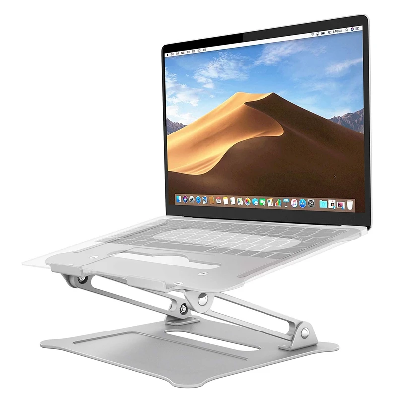  Laptop Stand Silver Aluminum Office Laptop Lift Stand Foldable Portable Laptop Stand Radiator Stand
