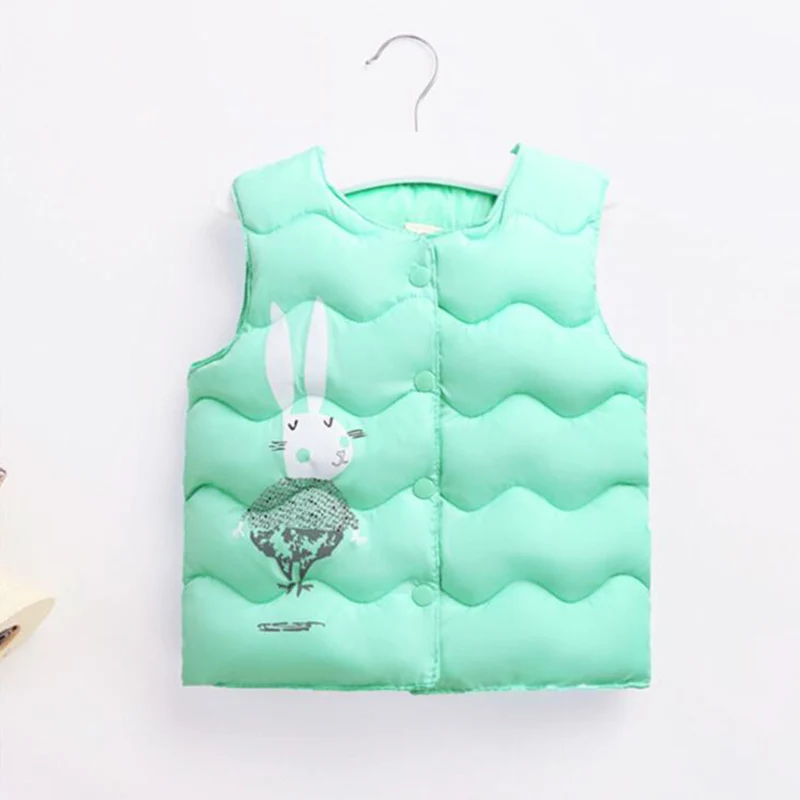 winter cotton vests for boys kids waistcoat thick rabbit vests for girls children clothes  (1)