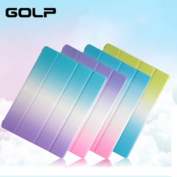 

For ipad 2 3 4 Case, Colorful Rainbow Smart Cover Coque Case for iPad 4,Protective flip Case for iPad 3 + Hard PC Back