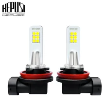 Buy 2x H11 H8 H9 Led Bulb Fog Lamp 3030 12SMD Auto Car Motor Truck Driving Daytime Running Light LED Bulbs 12V 24V for Cars White Free Shipping