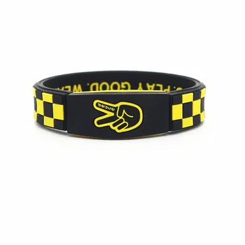

3pcs top quality wear deuce look good play good power silicone wristband balance bracelet energy bangle
