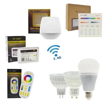 

Mi light RGBWW Full Color LED Bulb LED Spotlight GU10 MR16 4W E27 8W RGB+CW+WW Remote Control Smart Lighting