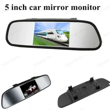 5 inch TFT digital lcd car monitor small display for vehicle assistance reversing parking backup rear view camera FOR SALE