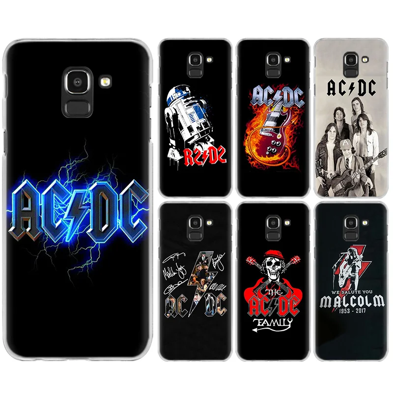 ACDC рок Жесткий ПК чехол КРЫШКА ДЛЯ samsung Galaxy A50 A30 A10 S10 S10e плюс A9 A8 A7 A6 плюс A9 Star Lite M30 M20 M10 Fundas