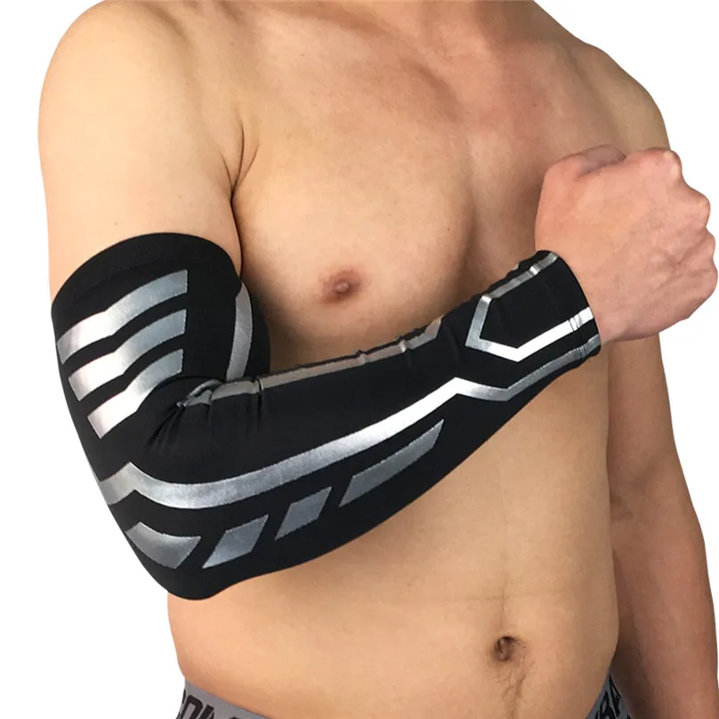 New Men Sport Arm Warmers Skin Arm Sleeve Cooling Cover Sun protective Stretch Basketball cycling Armband Warmers #3d28 (15)