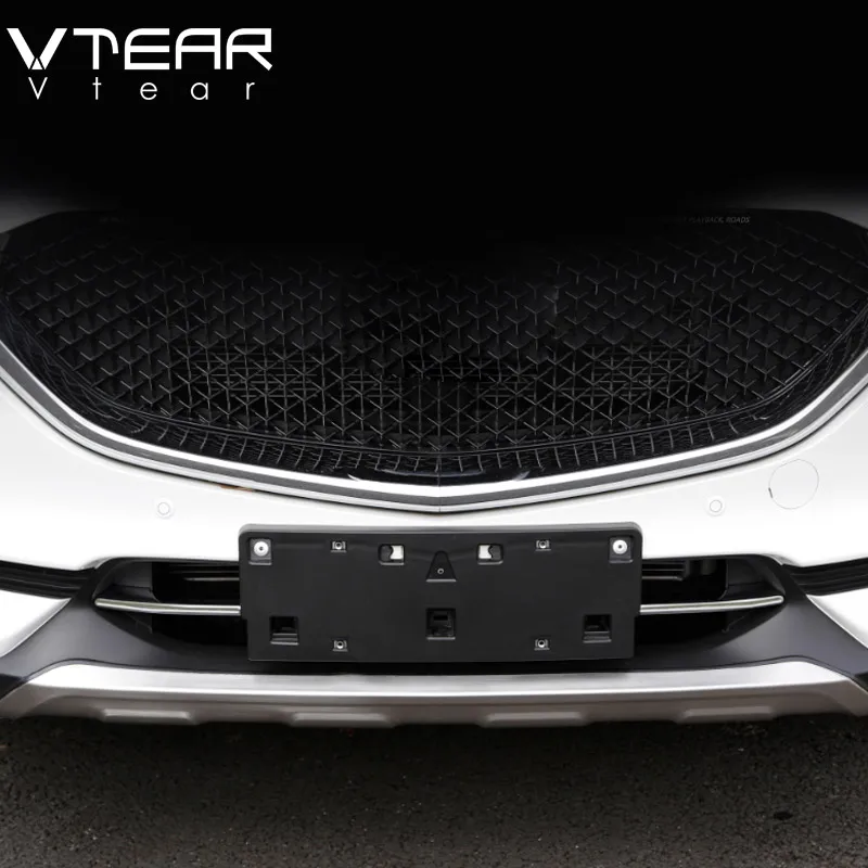 Vtear для Mazda мазда сх5 аксессуары бампер передняя решетка Нижняя отделка панель Крышка внешняя модификация автомобиля Стайлинг，автотовары