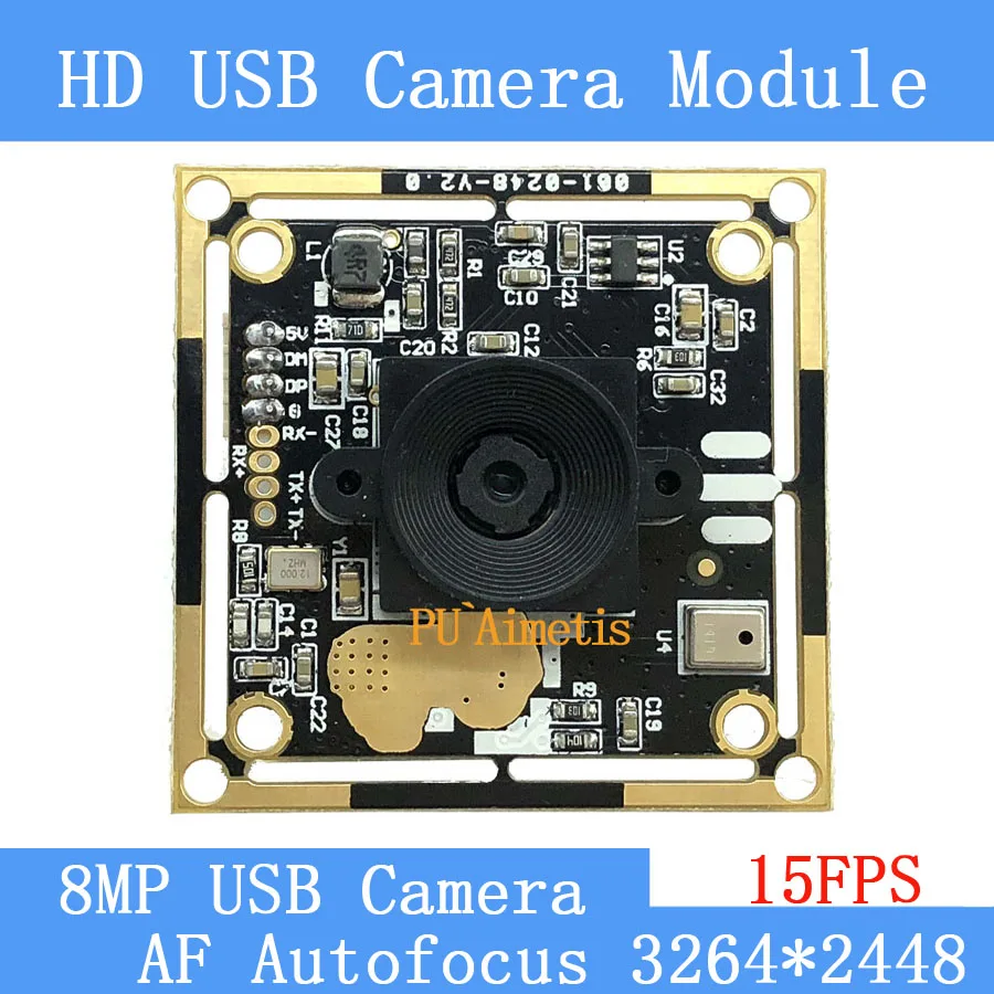 USB2.0 pure physical CCTV Camera HD 800W SONY IMX179 industrial level near remote AF Autofocus USB camera module support audio