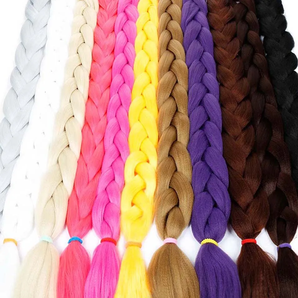 WTB 165 г Синтетические длинные крупное плетение наращивание волос для женщин вязанные косички волосы высокотемпературные волоконные накладные волосы