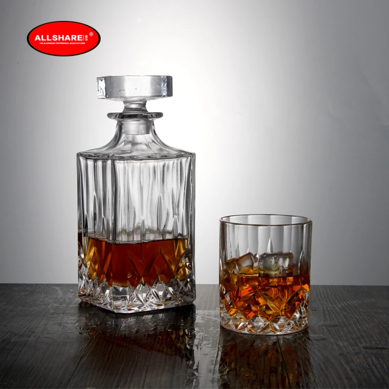 whiskey glass bottle set 04