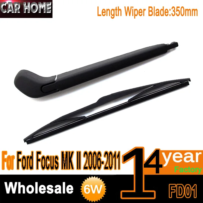 For Ford Focus MK 2 II 2004 2011 Hatchback Rear Wiper Arm & Blade