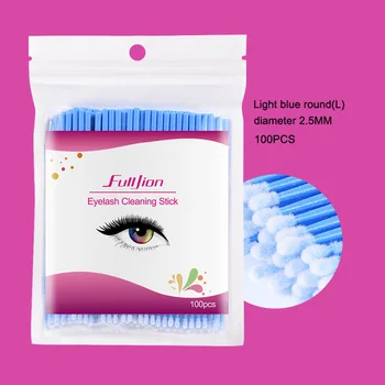 

2019 Hot 100Pcs Disposable Eyelash Extension Micro Brush Eyes Makeup Cleaning Stick Mini Brushes Hot Mdf