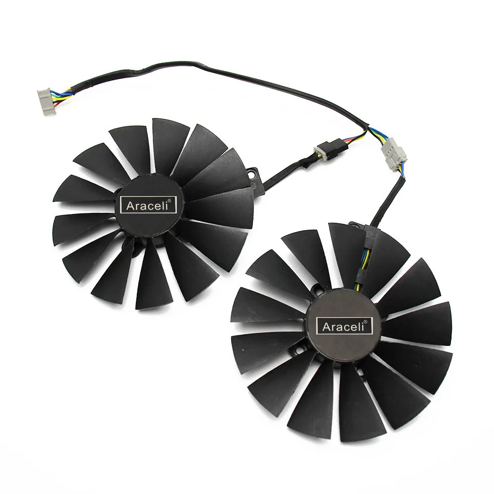 2 шт./лот 95 мм T129215SM охлаждающий вентилятор GPU для ASUS GTX 1080Ti ROG POSEIDON GTX1080TI STRIX сменный