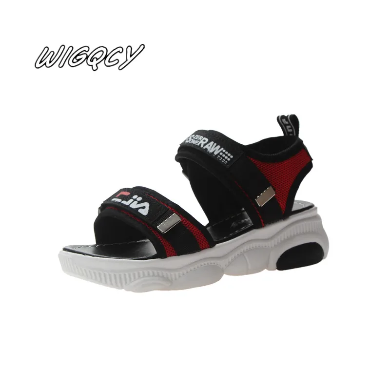 New women's flat sandals summer fashion sexy sandals, Pu sole smiley, student casual sandals simple and comfortable