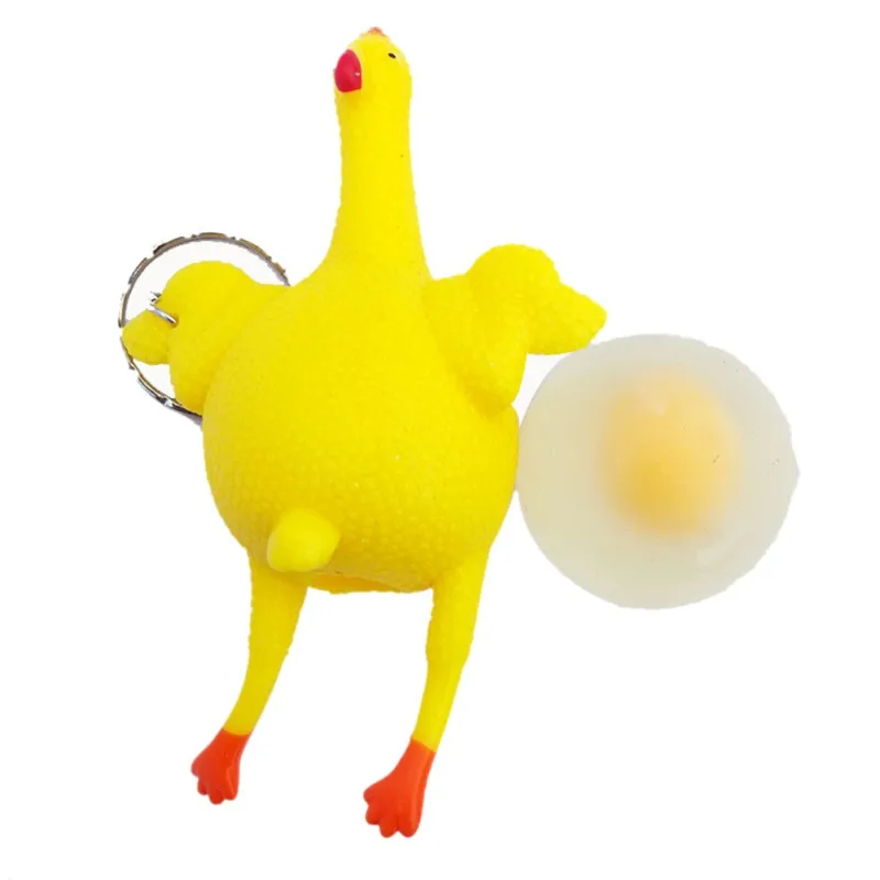 Антистрессовая сжимаемая курица, несущая яйцо цыплята Новинка и кляп игрушки вечерние Шуточный розыгрыш игрушки декомпрессия для