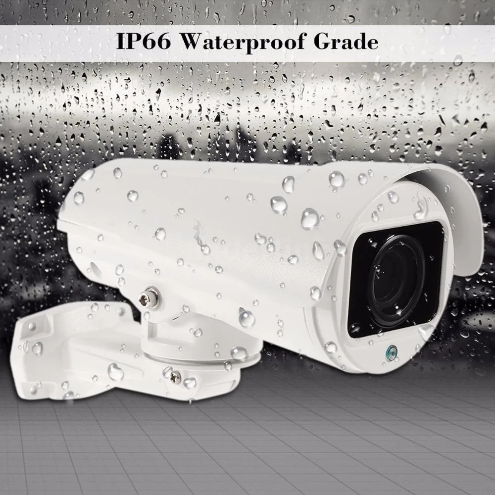 POE PTZ IP камера 5MP10x Zoom Bullet s IR 50 м Onvif P2P H.264/H265 совместимая 48 В HD NVR CCTV|Камеры