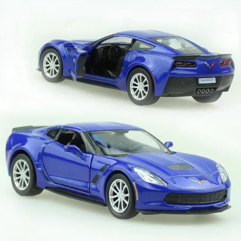 Весы 12 3 см 1:36 из металлического сплава для Chevrolet Corvette гоночный автомобиль литые