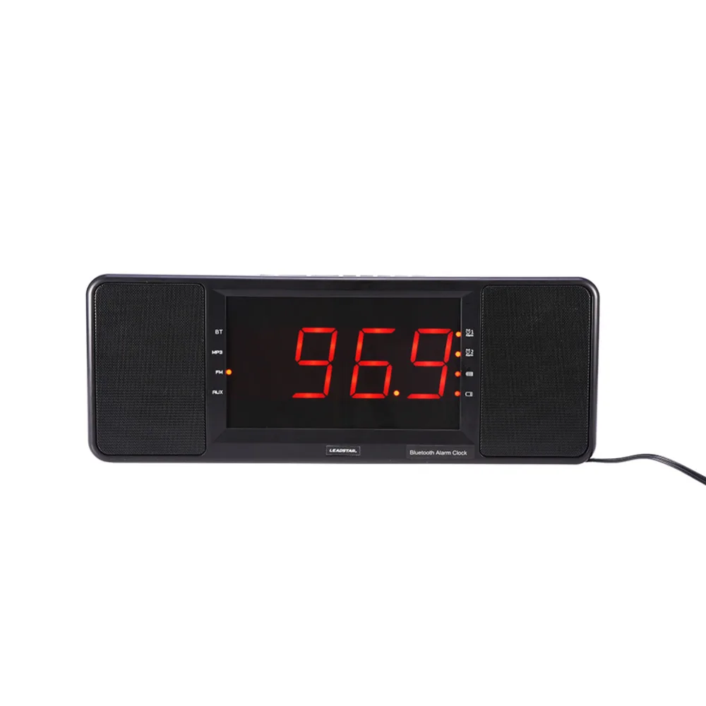 

Leadstar Bluetooth Alarm Clock Speaker Music Player FM Radio TF USB w/ Remote Control & Mic