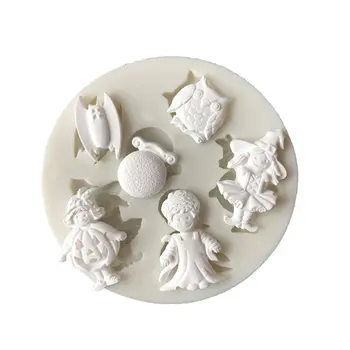 

2018 Hot 1pc Halloween Silicone Mold Fondant Mold Cake Decorating Tools Chocolate Gum Paste Mold