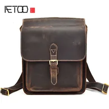 AETOO Crazy horse font b leather b font shoulder bag font b leather b font font