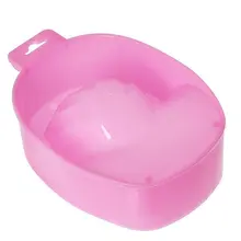 Professional Acetone Resistant Soak Off Warm Nail Spa Bowl Manicure Tool pink