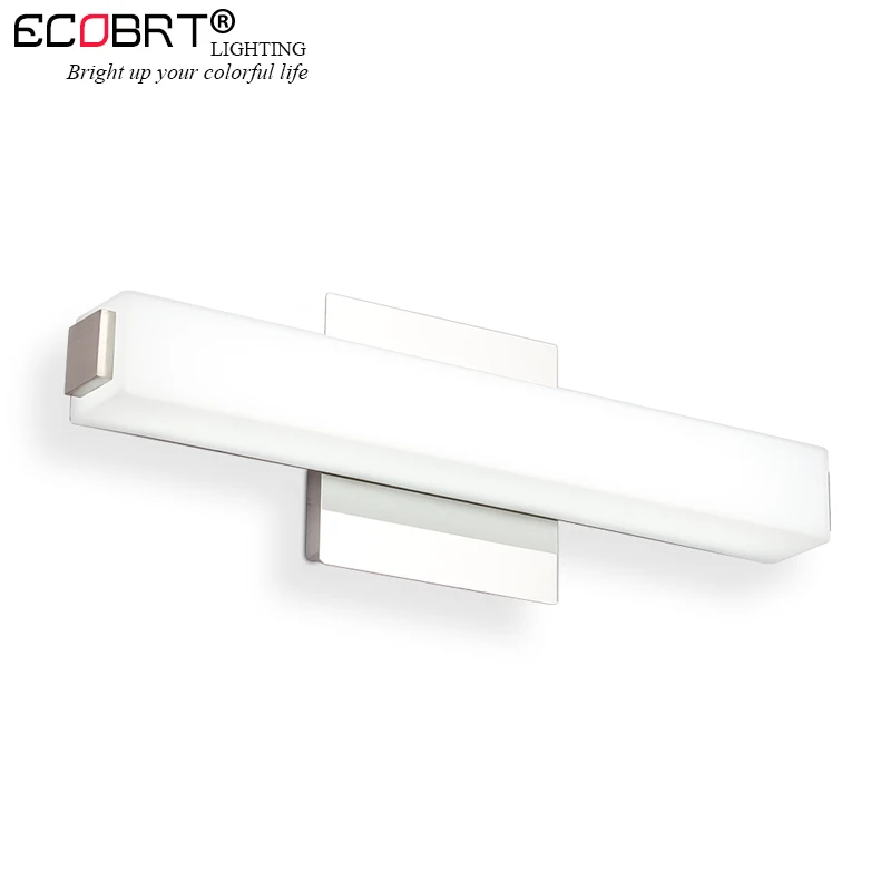 ECOBRT 12W LED Vanity Mirror Light 42CM Longer Modern Cosmetic Acrylic Wall lamp Bathroom Lighting Waterproof AC85-240V