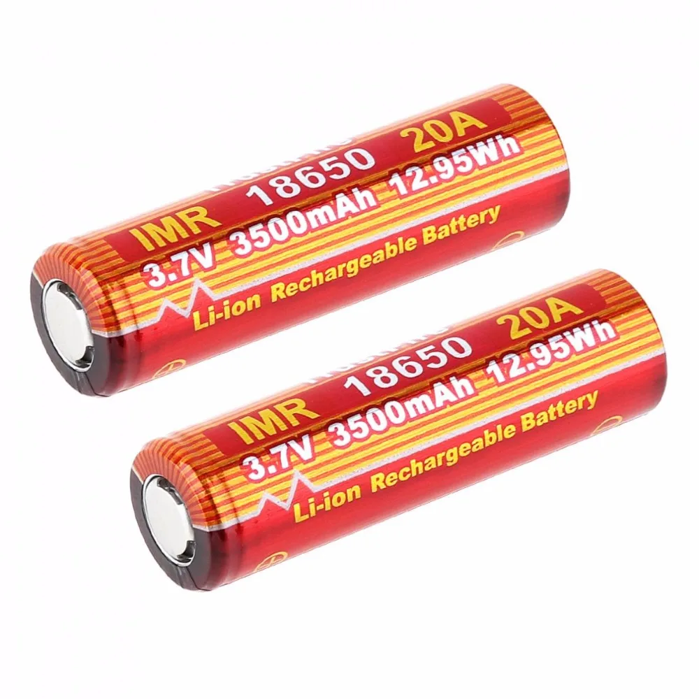 

10pcs/lot TrustFire IMR 18650 20A 3.7V 3500mAh 12.95Wh High-Rate Rechargeable Li-ion Battery For E-cigarette LED Flashlight