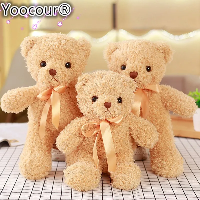 3X Kawaii 6Cm Bears Plush Soft Toys Dolls For Children Gifts Wedding Bouquet BCD 