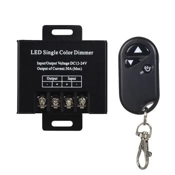 

LED Single Color Dimmer DC12V-24V 20A 3 Key RF for Single Color LED Strip Controller for 5050 3528 Single Color LED Strip light