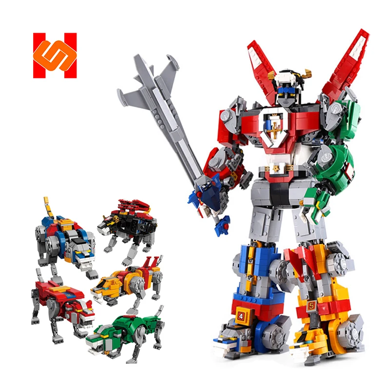 

2018 lepingly 16057 sy 1130 Compatible Legoing 21311 Voltron Model Deformation Robot Building Blocks Christmas Toys for Child