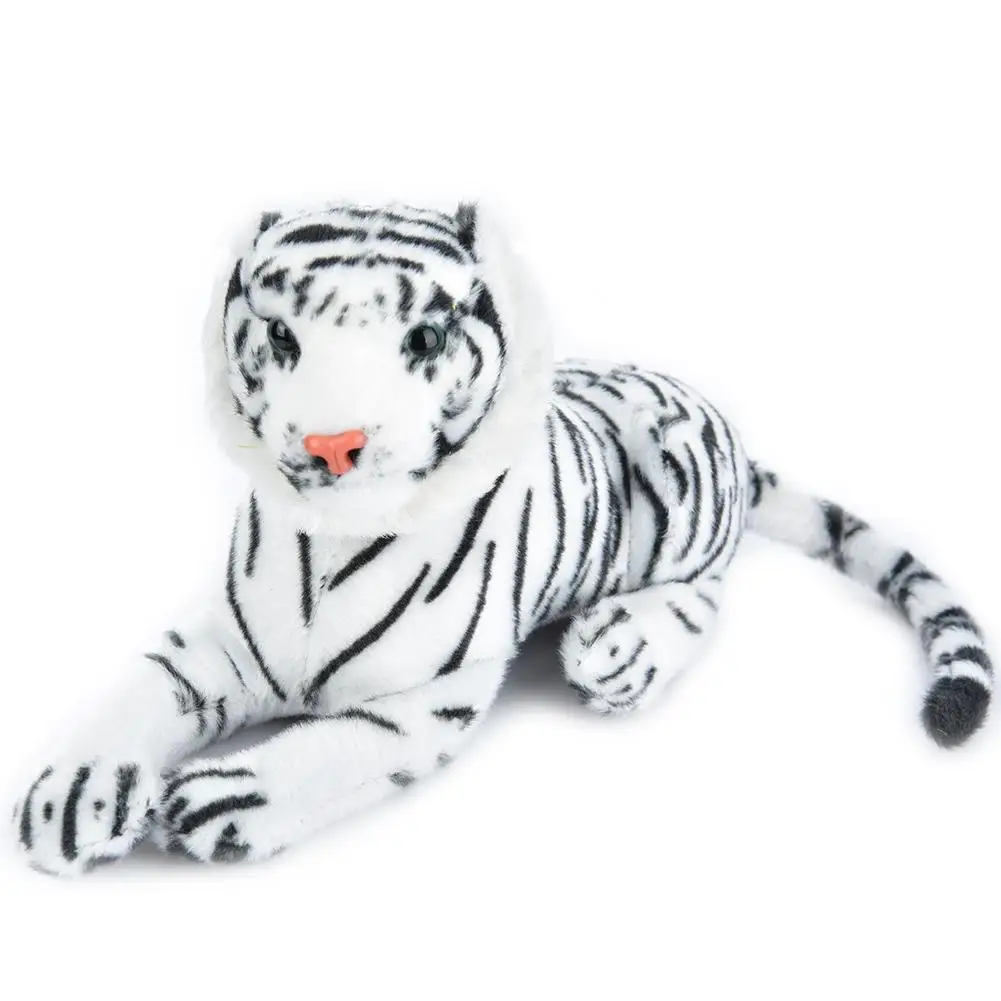 

1PC Forest King Simulation Cute White Tiger Plush Toy Doll Model Sofa Car Cushion Pillow Child Baby Gift
