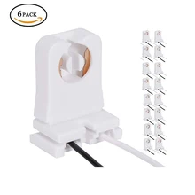 Non-шунтируется отложным Тип T8 держатель лампы 6 шт розетка фотографические фоны для детских праздников светодиодный флуоресцентные трубки замены светодиодная лампа на кронштейне